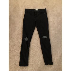 Black Free People Jeans with Rips